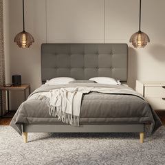 Endora Fabric Bed Frame (Water Repellent & Pet friendly) by Somnuz