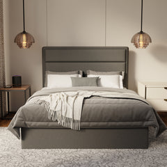 Zorvain Fabric Drawer Bed Frame (Water Repellent & Pet friendly) by Somnuz