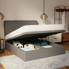 Caldrin Fabric Storage Bed Frame (Water Repellent & Pet Friendly) by Somnuz