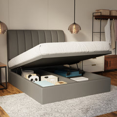 Trevino Fabric Storage Bed Frame (Water Repellent & Pet Friendly) by Somnuz