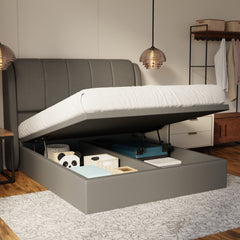 Brinley Fabric Storage Bed Frame (Water Repellent & Pet Friendly) by Somnuz