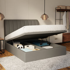 Kuro Fabric Storage Bed Frame (Water Repellent & Pet Friendly) by Somnuz