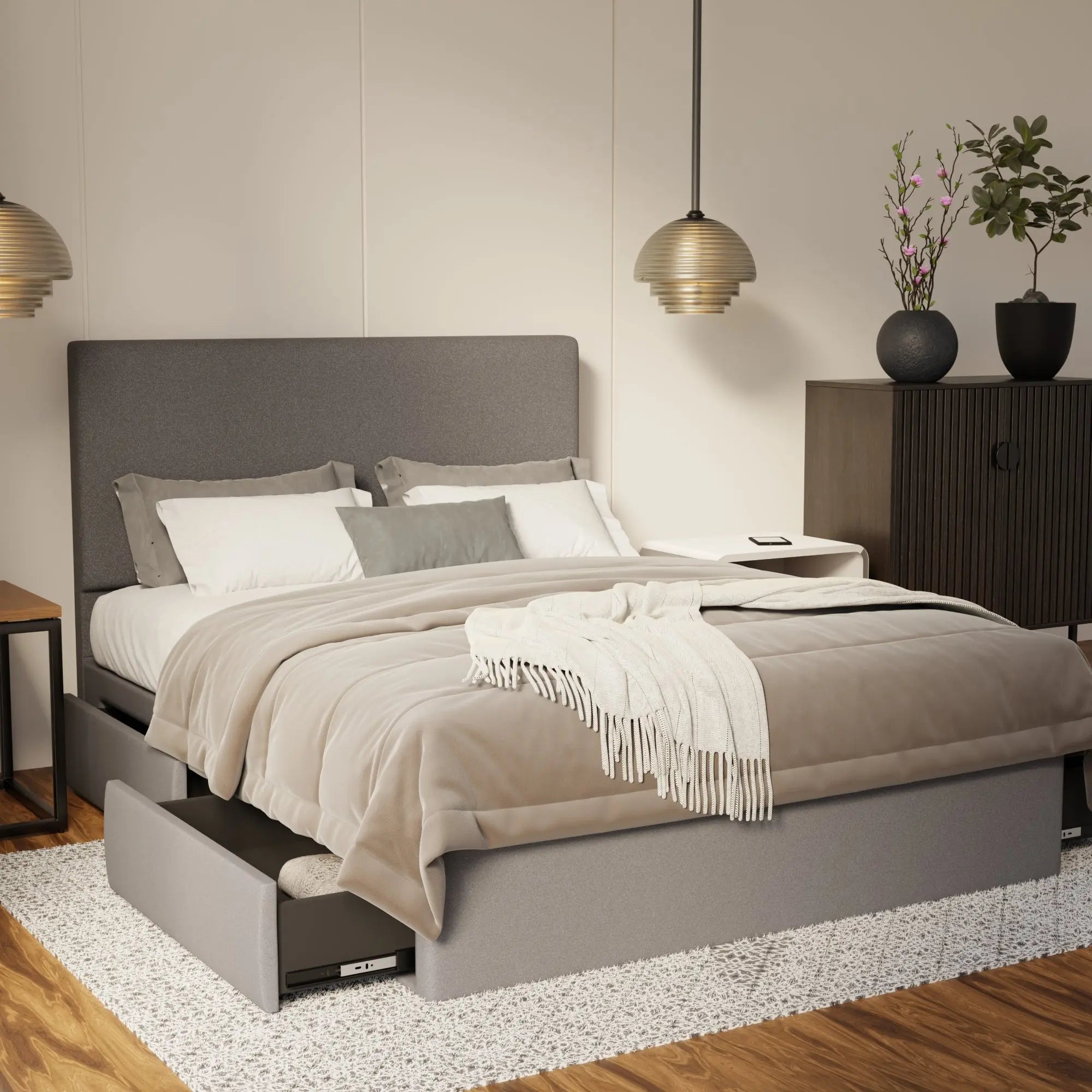 Kira Fabric Drawer Bed Frame (Water Repellent & Pet Friendly) SSE