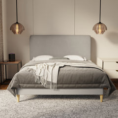 Vintaro Fabric Bed Frame (Water Repellent & Pet friendly) by Somnuz