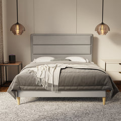 Zorvain Fabric Bed Frame (Water Repellent & Pet friendly) by Somnuz