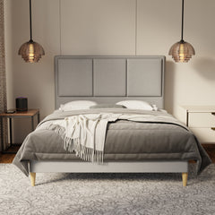 Velmira Fabric Bed Frame (Water Repellent & Pet friendly) by Somnuz
