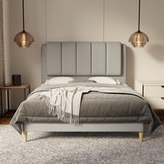 Asteron Fabric Bed Frame (Water Repellent & Pet friendly) by Somnuz