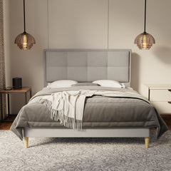 Solvane Fabric Bed Frame (Water Repellent & Pet friendly) by Somnuz