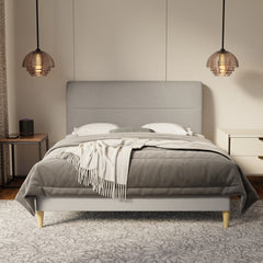 Lysara Fabric Bed Frame (Water Repellent & Pet friendly) by Somnuz