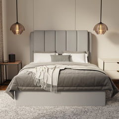 Asteron Fabric Drawer Bed Frame (Water Repellent & Pet friendly) by Somnuz