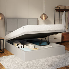Velmira Fabric Storage Bed Frame (Water Repellent & Pet Friendly) by Somnuz