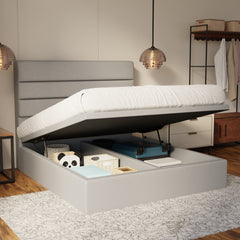 Corlune Fabric Storage Bed Frame (Water Repellent & Pet Friendly) by Somnuz