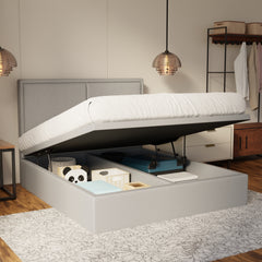 Bravelle Fabric Storage Bed Frame (Water Repellent & Pet Friendly) by Somnuz