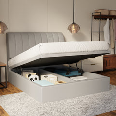 Kuro Fabric Storage Bed Frame (Water Repellent & Pet Friendly) by Somnuz