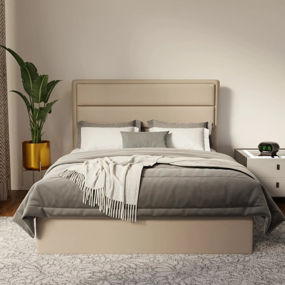 Zorvain Faux Leather Drawer Bed Frame (Pet Friendly) by Somnuz KH