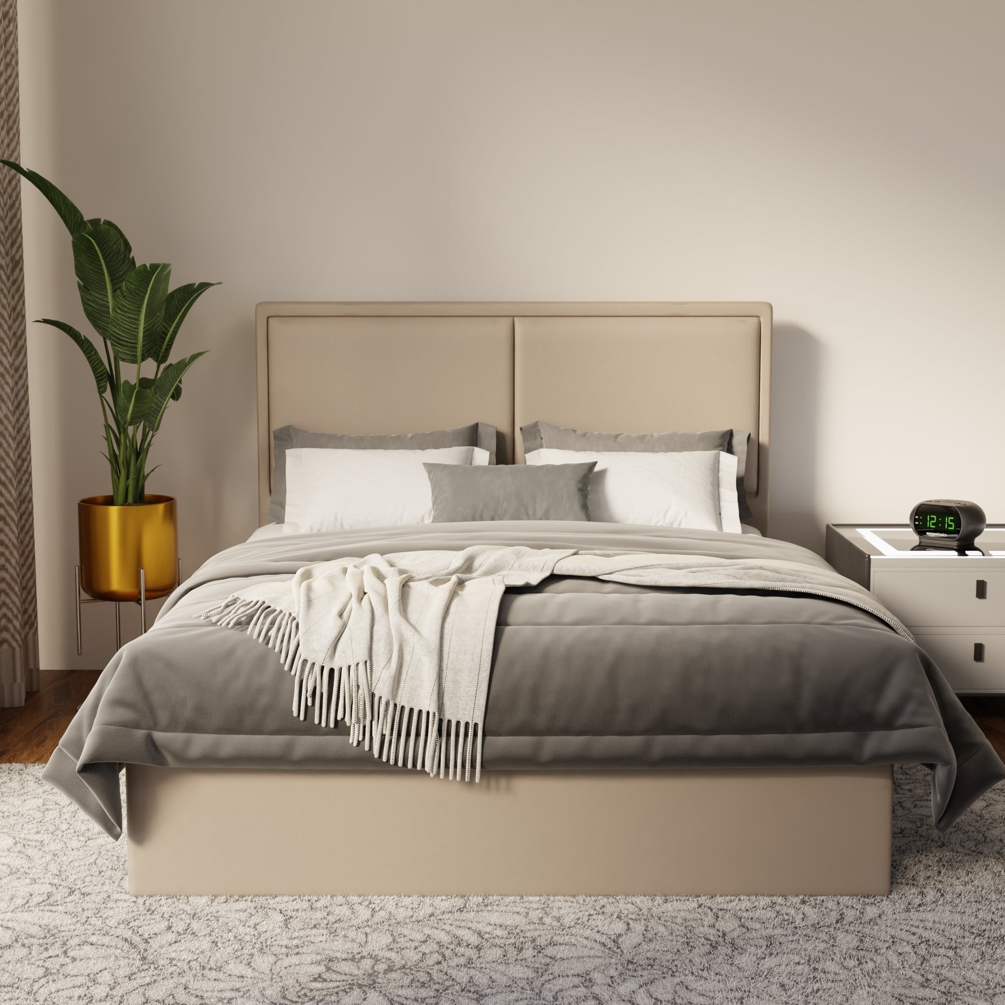Bravelle Faux Leather Drawer Bed Frame (Pet Friendly)