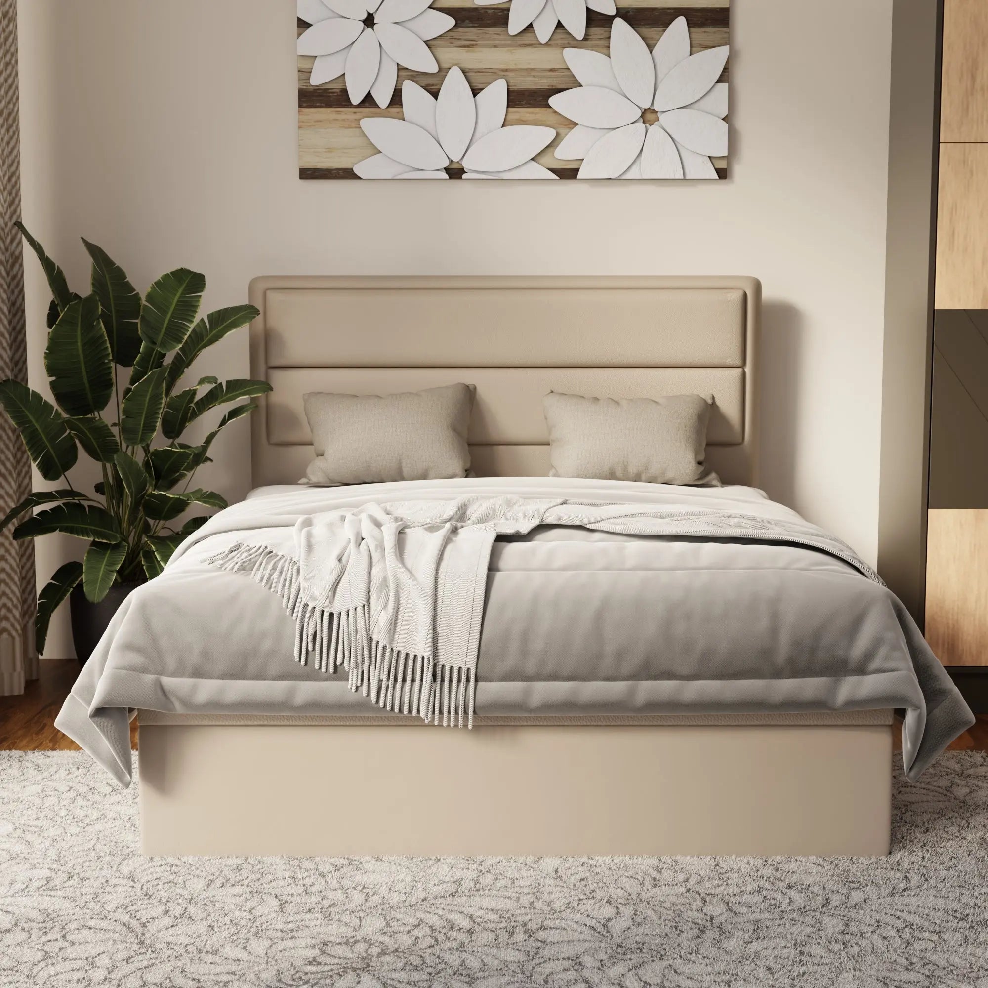 Zorvain Faux Leather Storage Bed Frame (Pet Friendly)