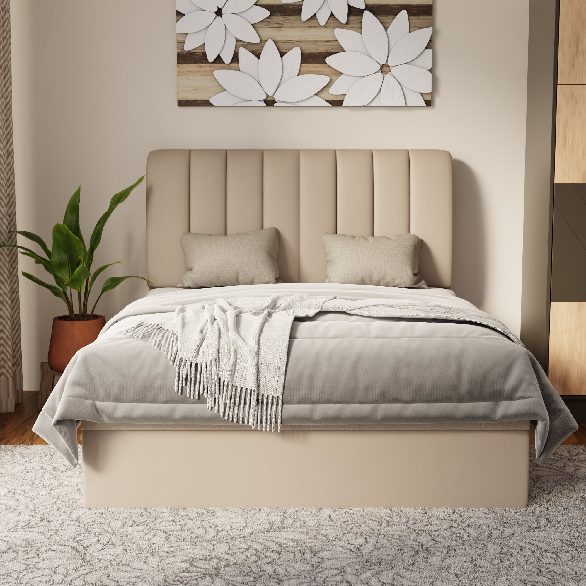 Trevino Faux Leather Storage Bed Frame (Pet Friendly) by Somnuz