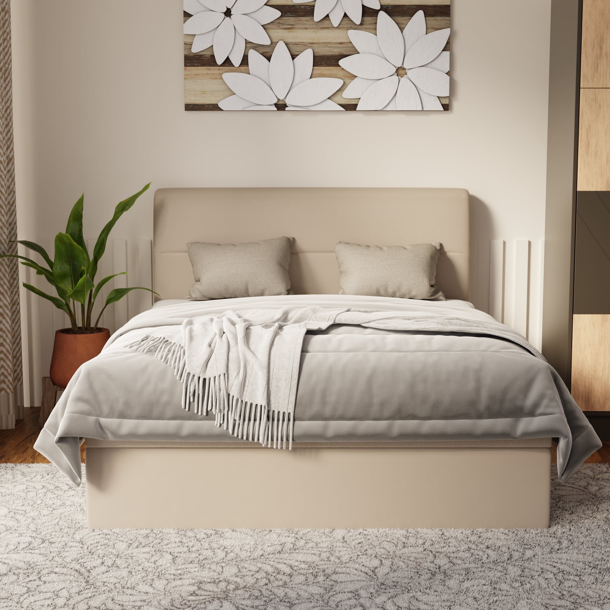 Lysara Faux Leather Storage Bed Frame (Pet Friendly) by Somnuz