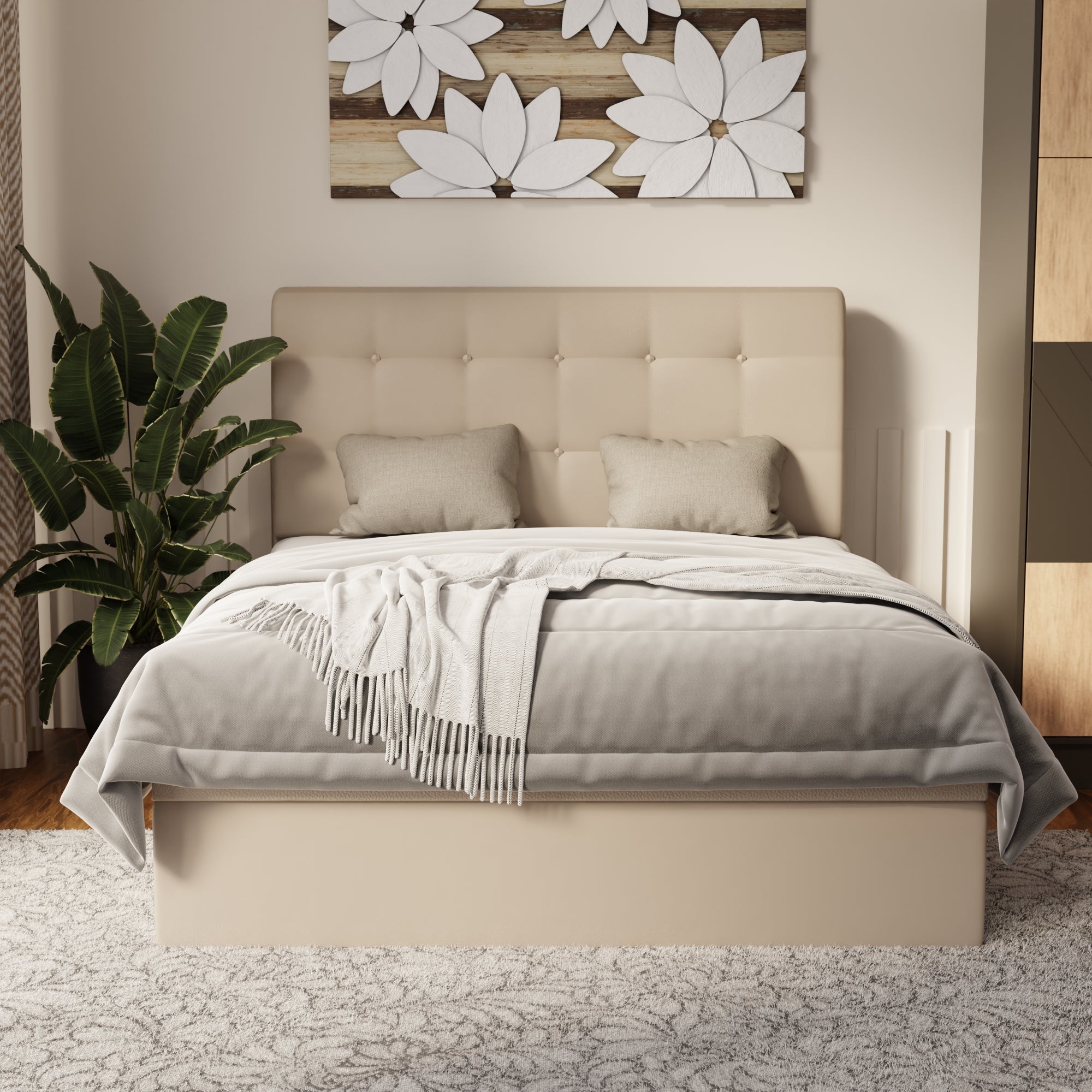 Endora Faux Leather Storage Bed Frame (Pet Friendly) by Somnuz