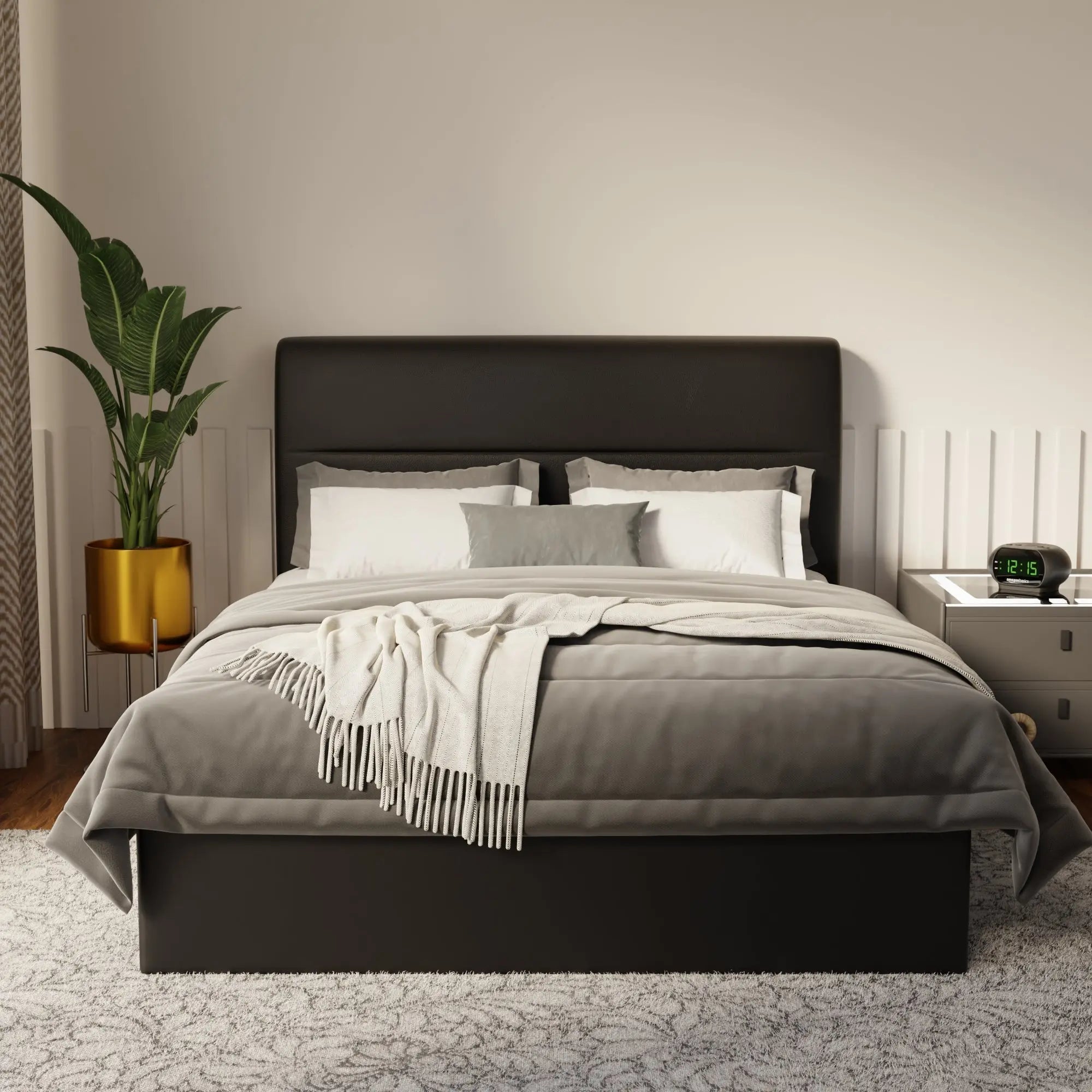 Lysara Faux Leather Drawer Bed Frame (Pet Friendly) by Somnuz KH