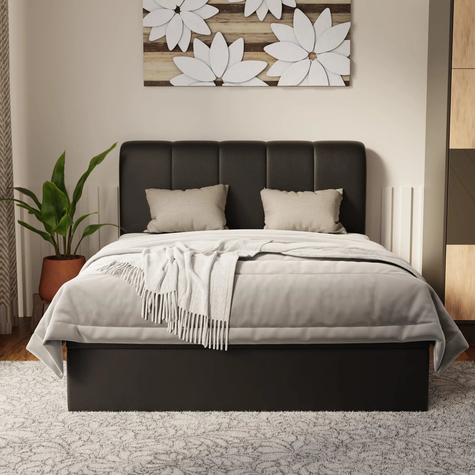 Caldrin Faux Leather Storage Bed Frame (Pet Friendly) by Somnuz KH