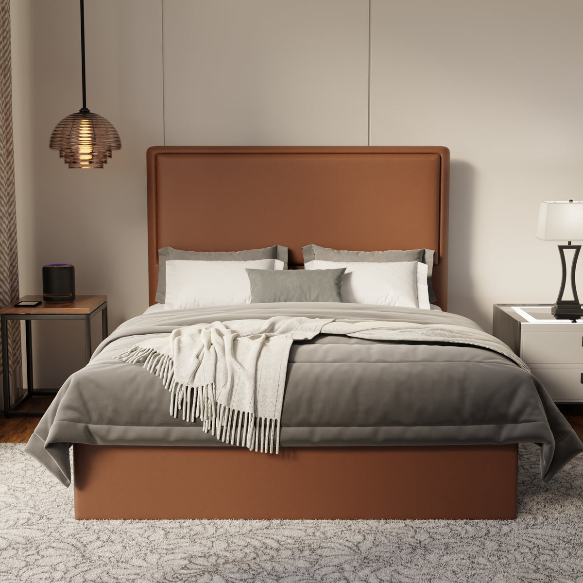 Shiro Faux Leather Drawer Bed Frame (Pet Friendly)