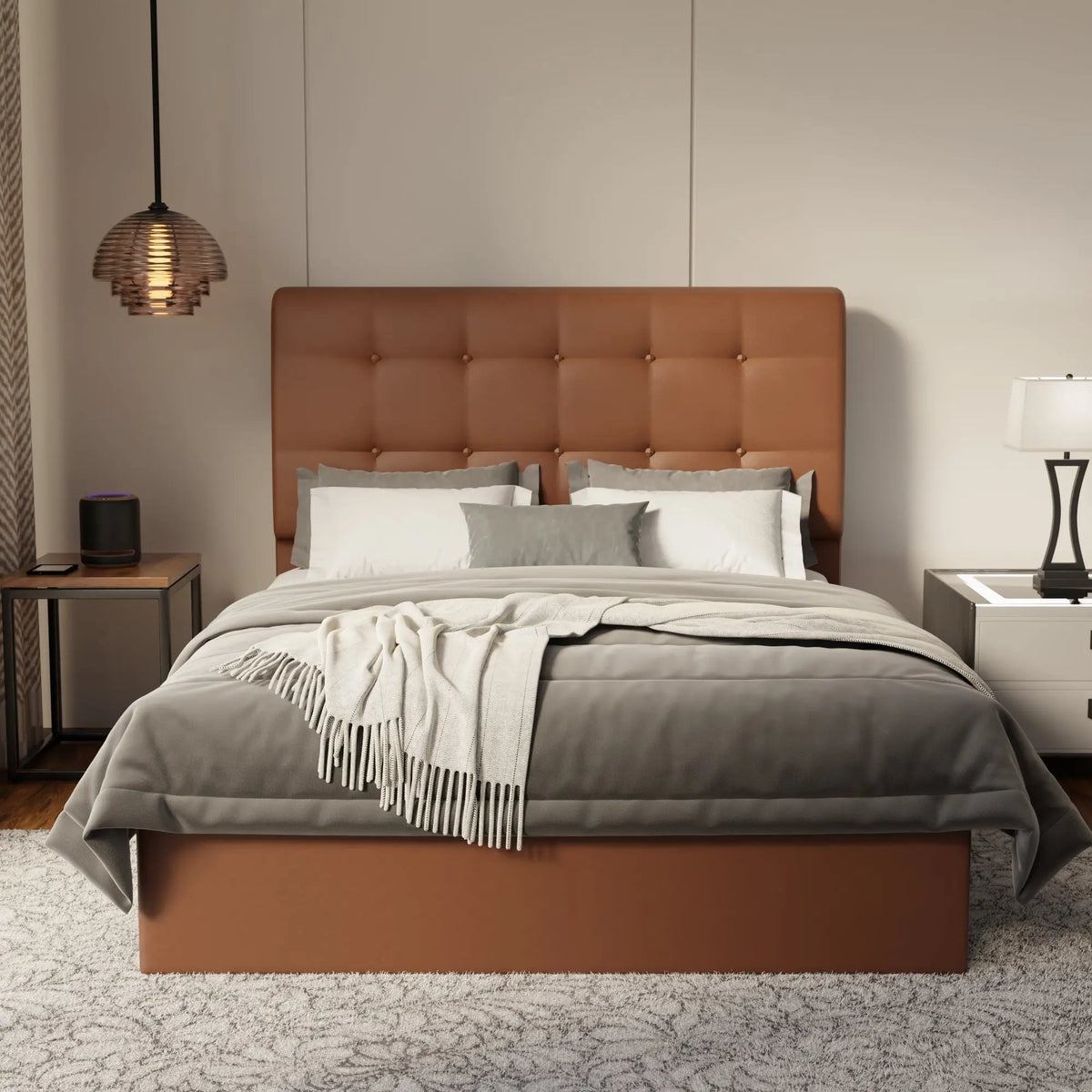 Endora Faux Leather Drawer Bed Frame (Pet Friendly) by Somnuz KH