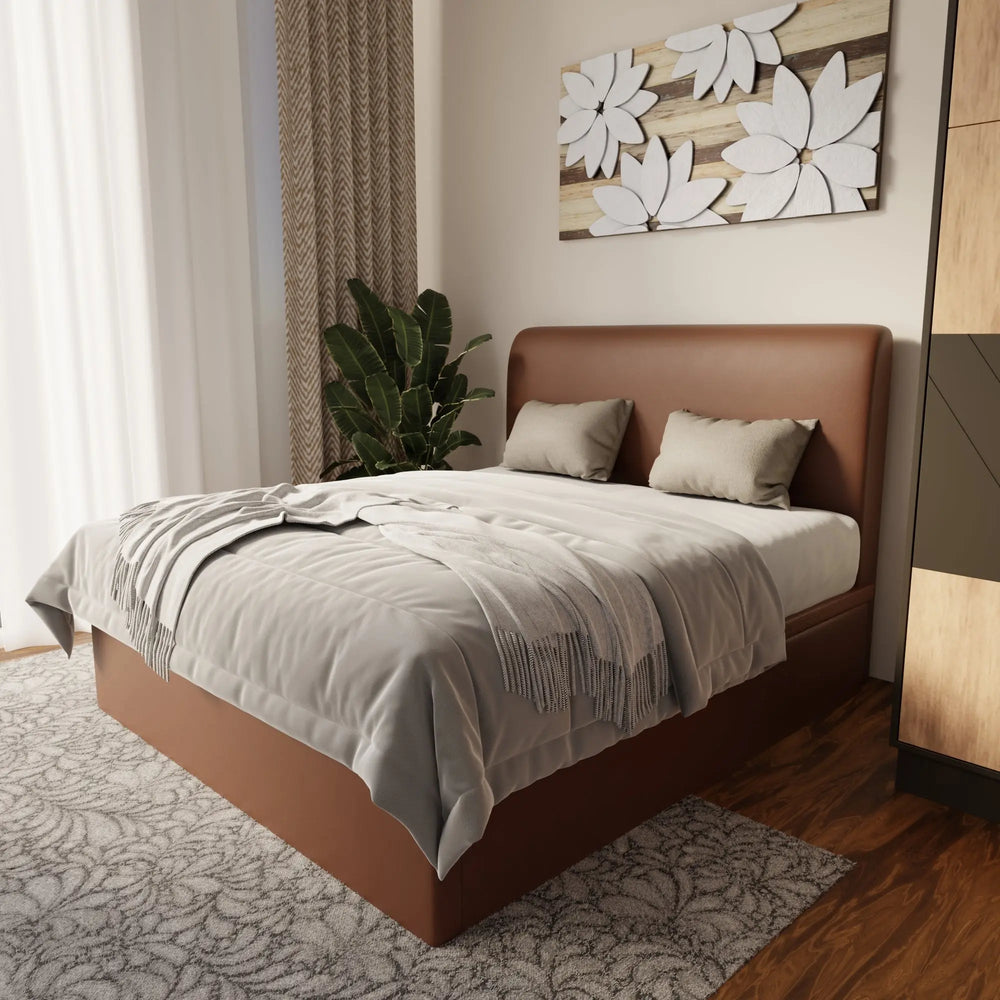 Vintaro Faux Leather Storage Bed Frame (Pet Friendly) by Somnuz KH