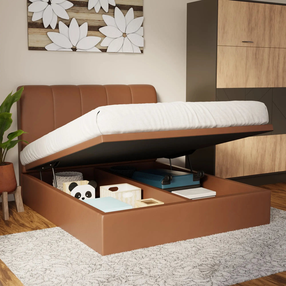 Caldrin Faux Leather Storage Bed Frame (Pet Friendly) by Somnuz KH