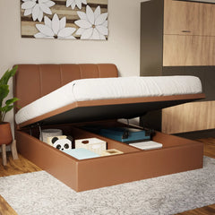 Caldrin Faux Leather Storage Bed Frame (Pet Friendly) by Somnuz KH