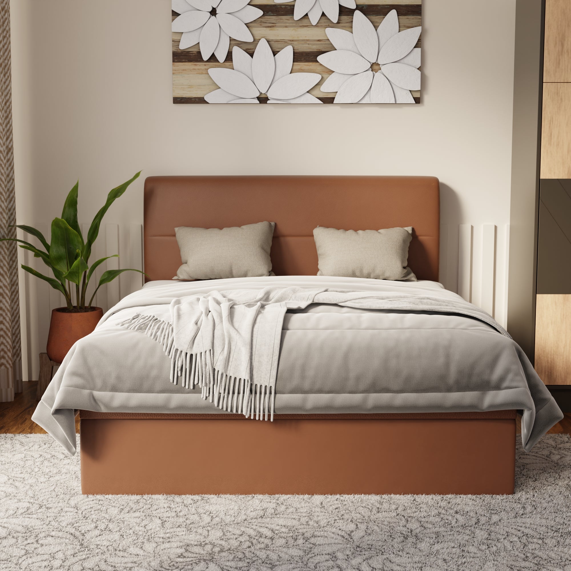 Lysara Faux Leather Storage Bed Frame (Pet Friendly) by Somnuz