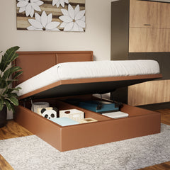 Bravelle Faux Leather Storage Bed Frame (Pet Friendly) by Somnuz
