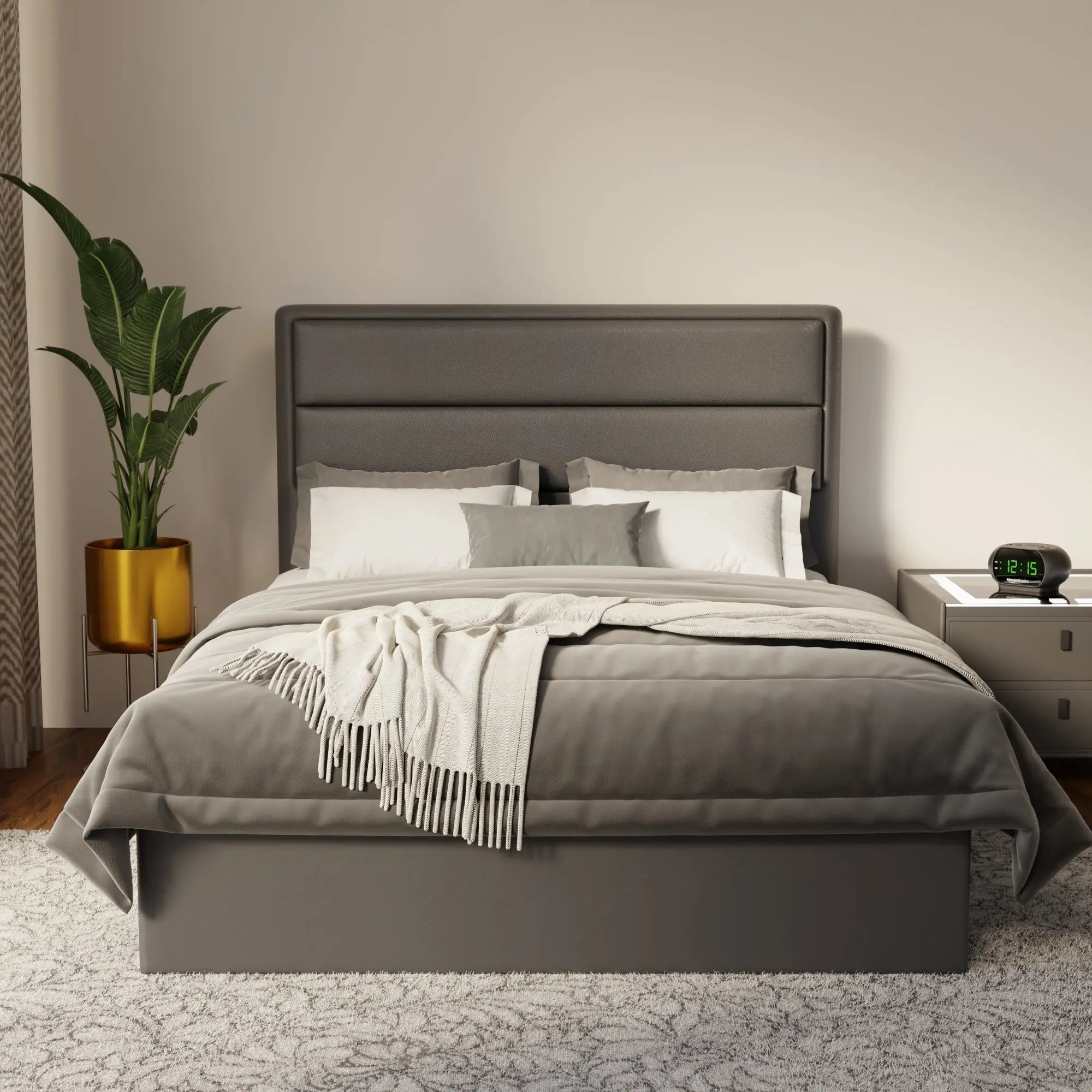 Zorvain Faux Leather Drawer Bed Frame (Pet Friendly) by Somnuz KH