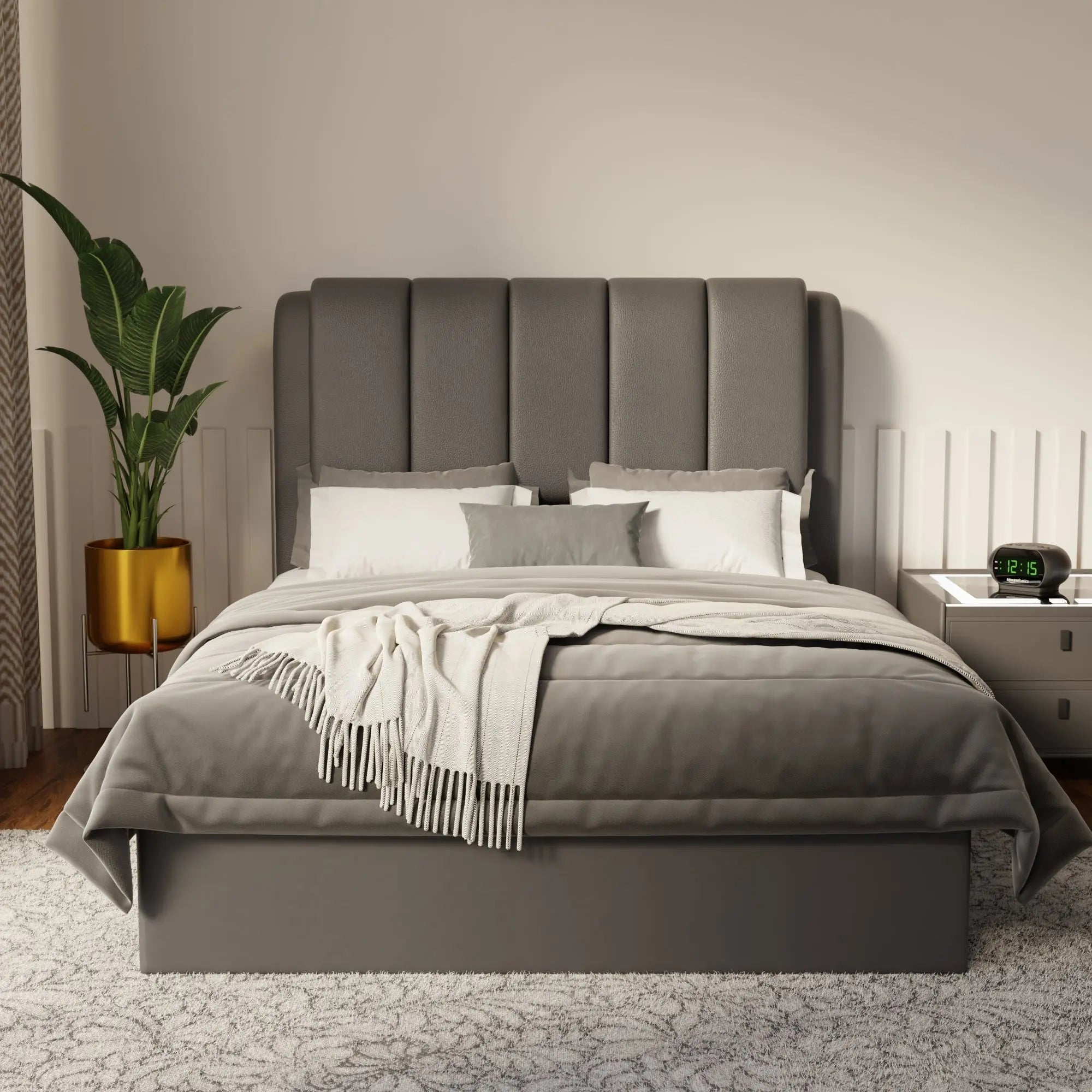 Asteron Faux Leather Drawer Bed Frame (Pet Friendly) by Somnuz KH