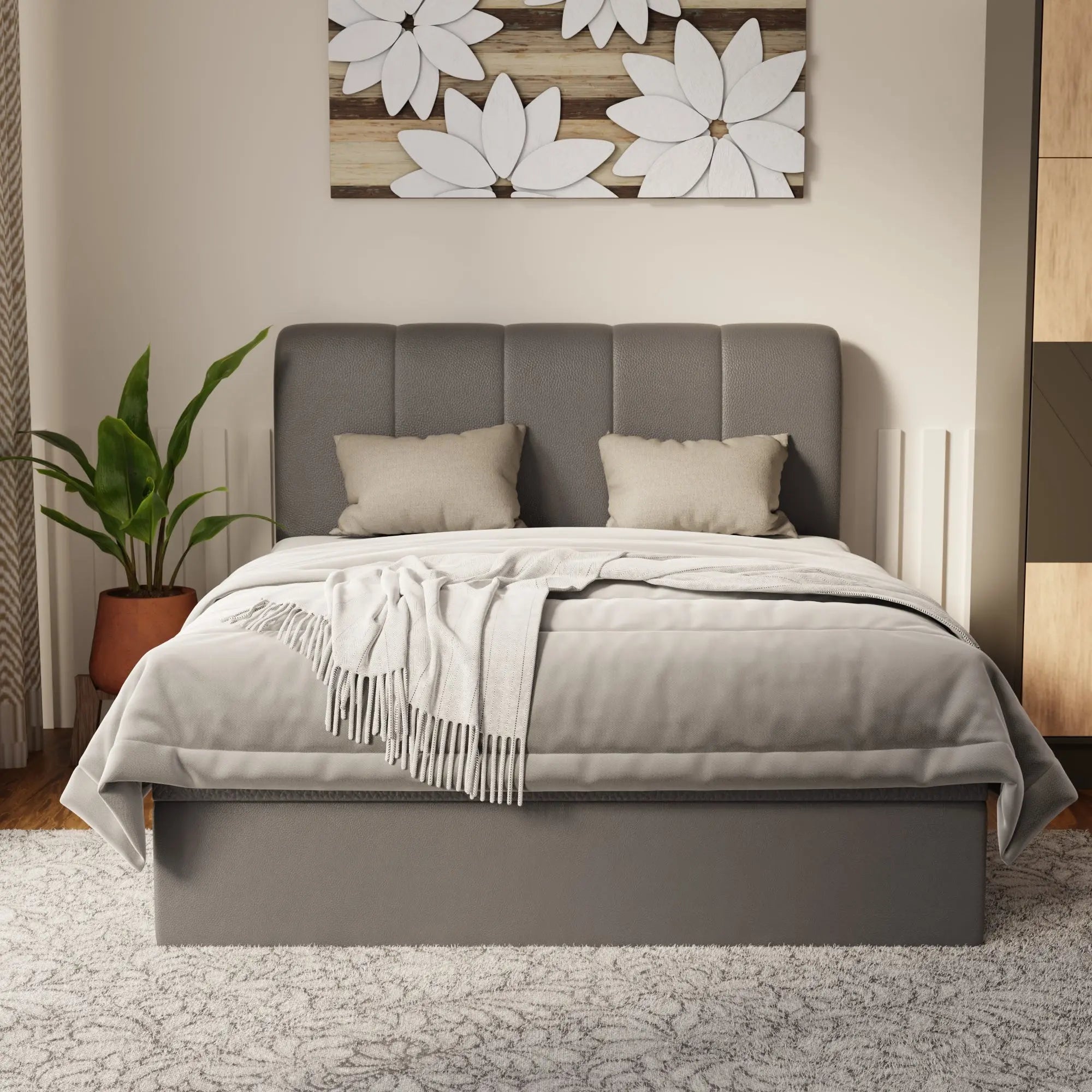 Caldrin Faux Leather Storage Bed Frame (Pet Friendly) by Somnuz KH