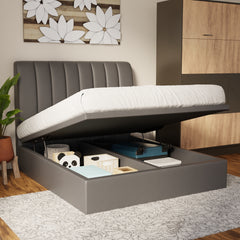 Trevino Faux Leather Storage Bed Frame (Pet Friendly) by Somnuz