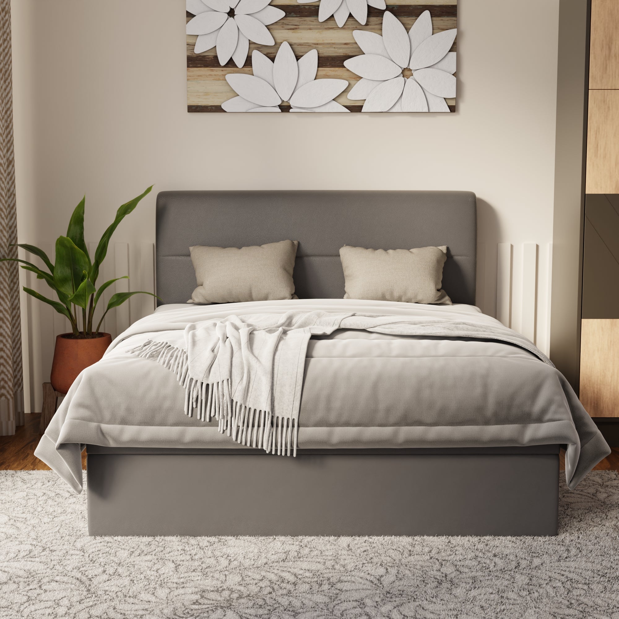 Lysara Faux Leather Storage Bed Frame (Pet Friendly) by Somnuz