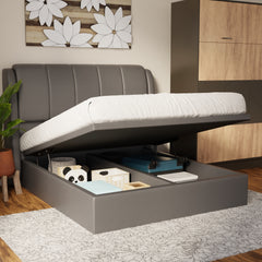 Brinley Faux Leather Storage Bed Frame (Pet Friendly) by Somnuz