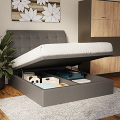 Haldor Faux Leather Storage Bed Frame (Pet Friendly) by Somnuz