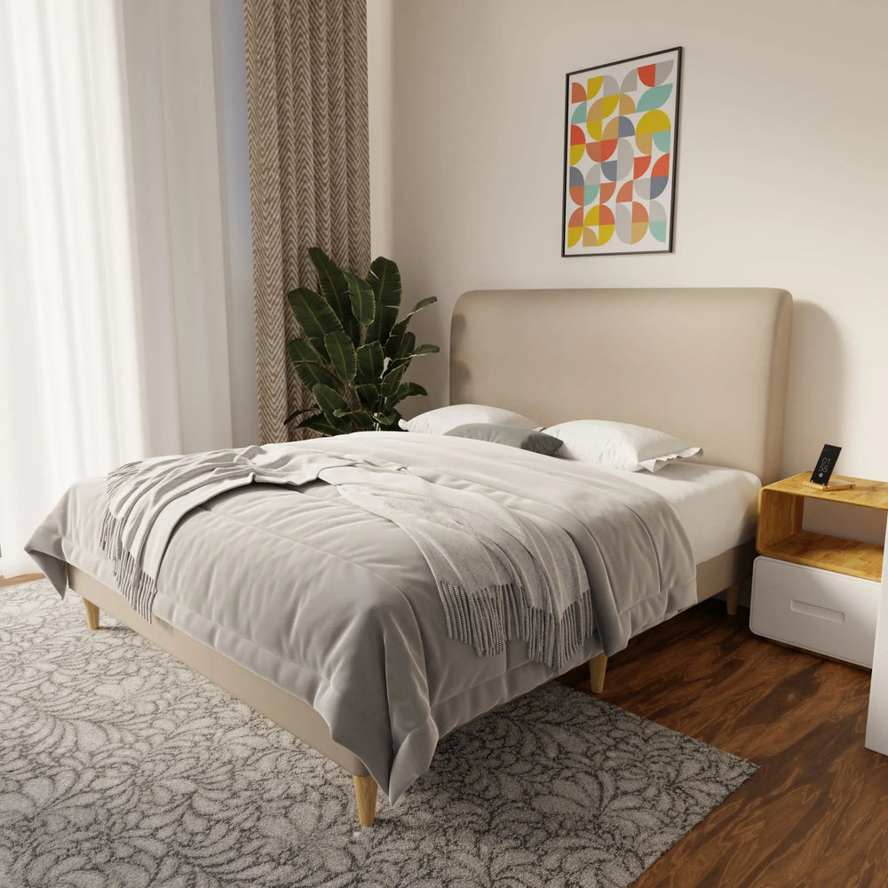 Vintaro Faux Leather Bed Frame (Pet Friendly) by Somnuz KH