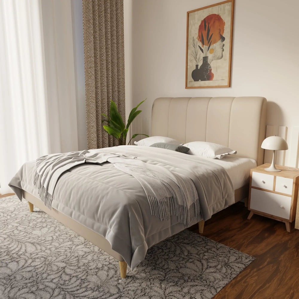 Caldrin Faux Leather Bed Frame (Pet Friendly) by Somnuz KH