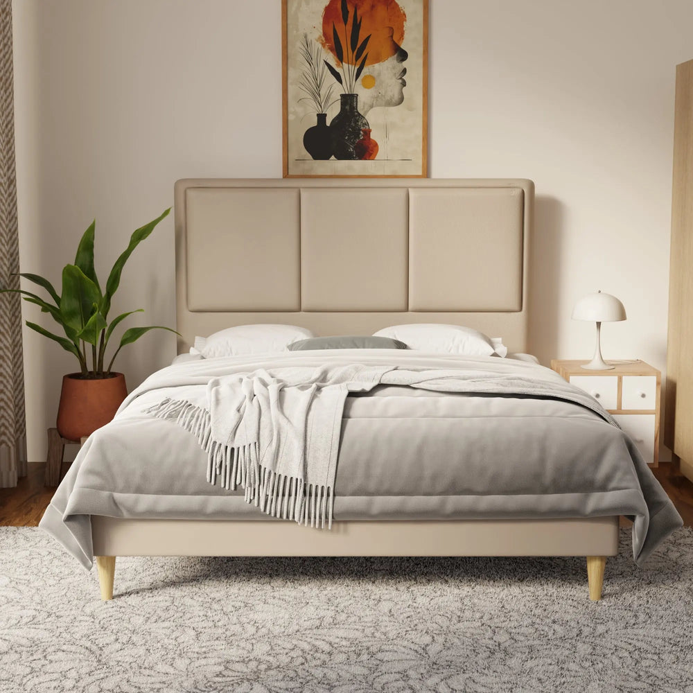 Velmira Faux Leather Bed Frame (Pet Friendly) by Somnuz KH