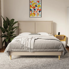 Bravelle Faux Leather Bed Frame (Pet Friendly) by Somnuz KH