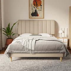 Kuro Faux Leather Bed Frame (Pet Friendly) by Somnuz KH