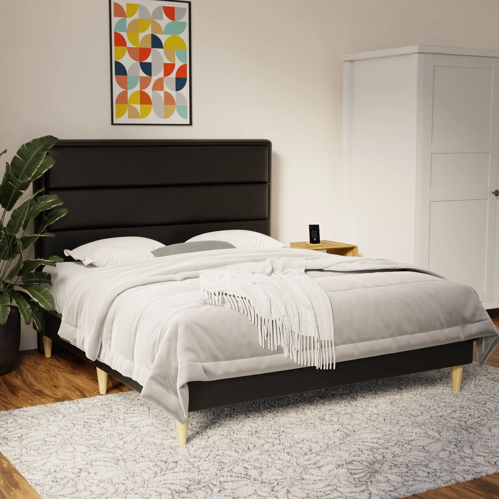 Zorvain Faux Leather Bed Frame (Pet Friendly) by Somnuz KH