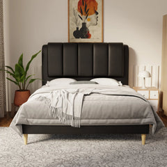 Asteron Faux Leather Bed Frame (Pet Friendly) by Somnuz KH