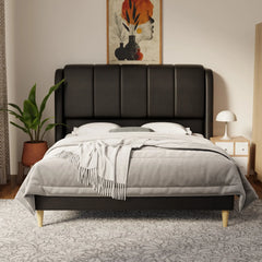 Brinley Faux Leather Bed Frame (Pet Friendly) by Somnuz KH