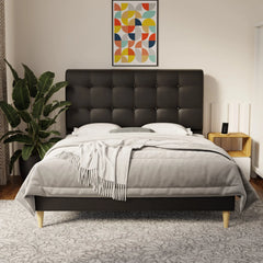 Endora Faux Leather Bed Frame (Pet Friendly) by Somnuz KH