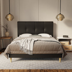 Lyra Genuine Leather Bed Frame By Somnuz SSE